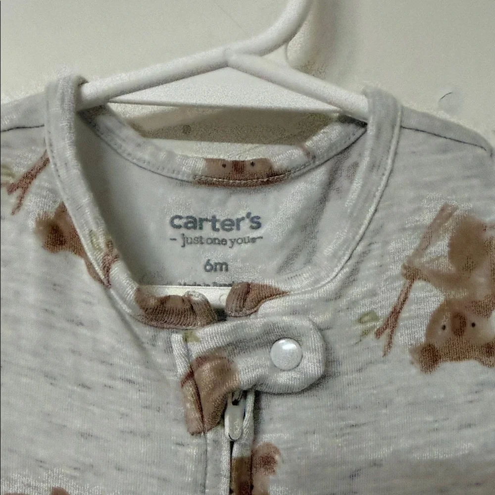 Carter's Gray and Brown Bear Print One Piece